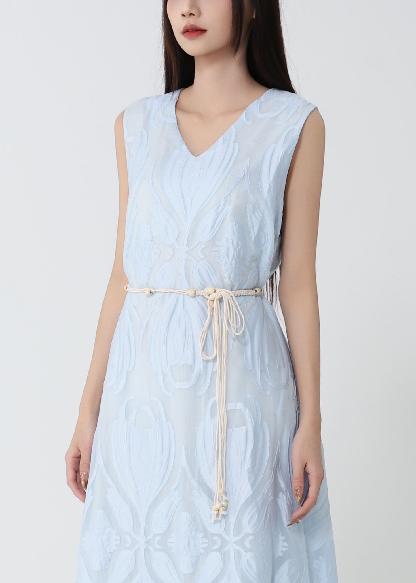 Elegant Wear Sleeveless Dress 52807