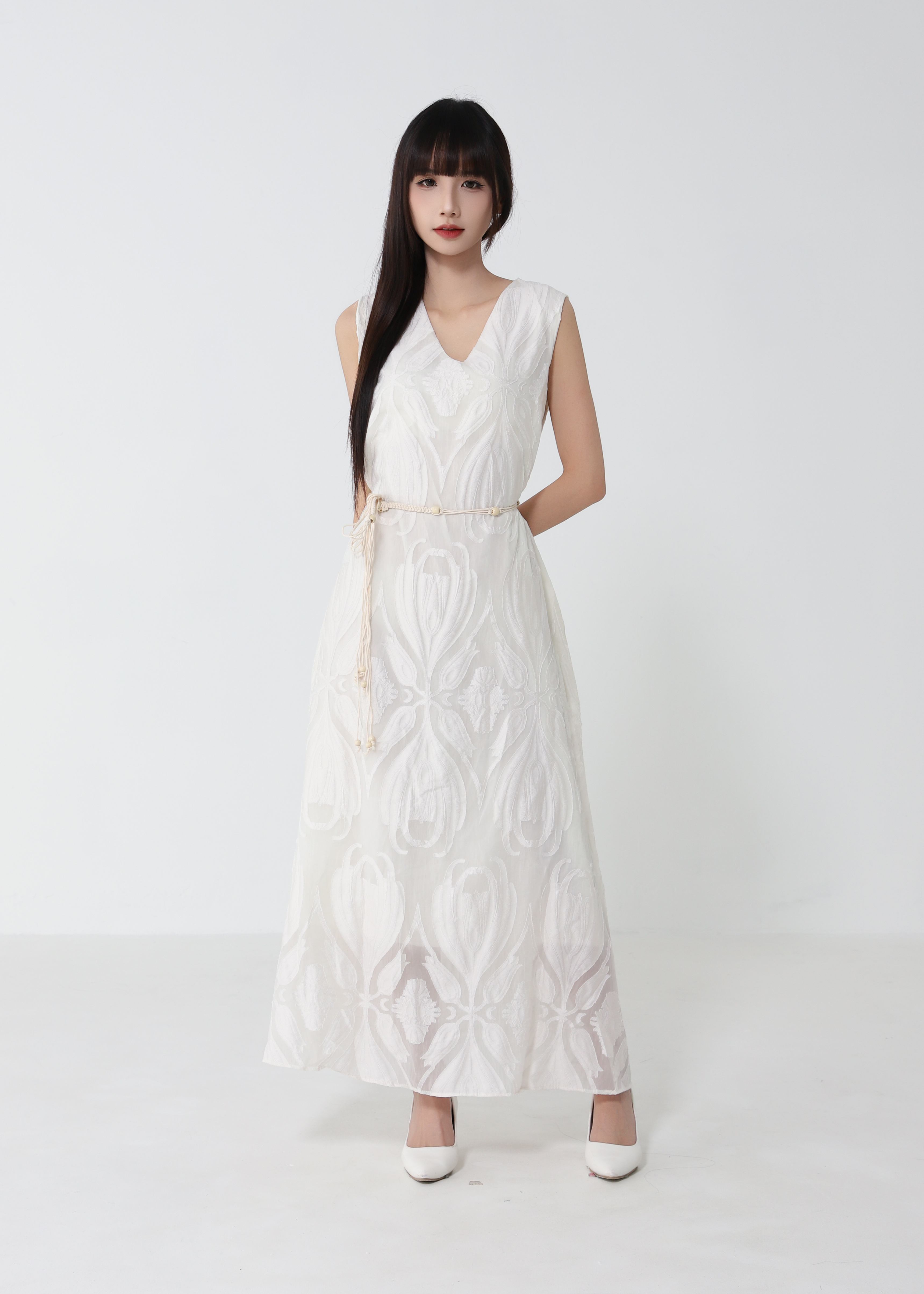 Elegant Wear Sleeveless Dress 52807