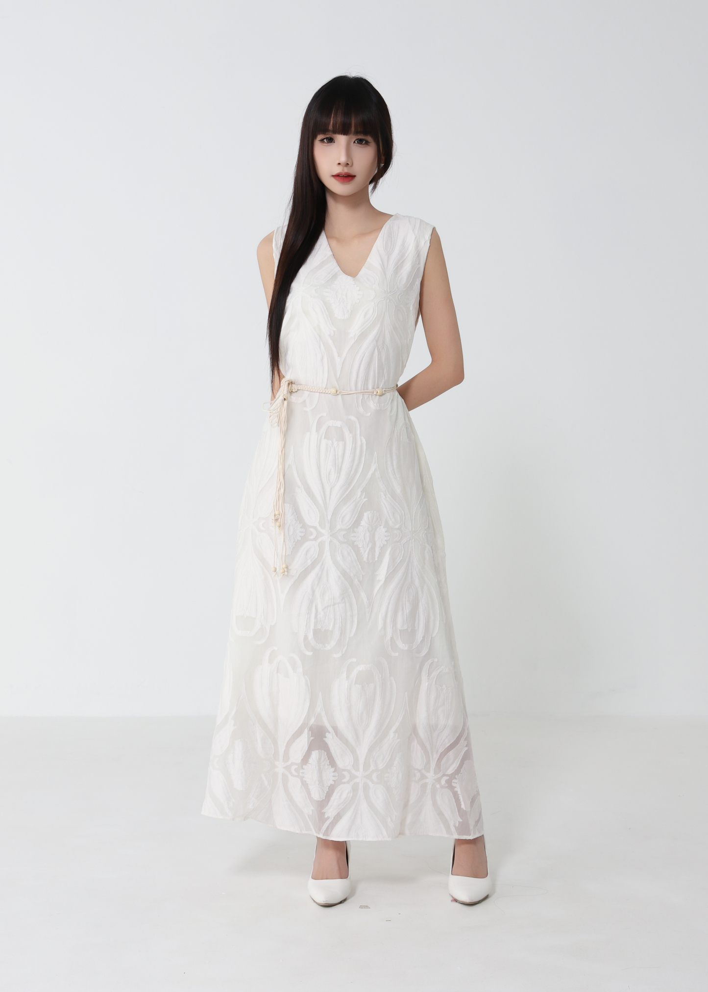 Elegant Wear Sleeveless Dress 52807