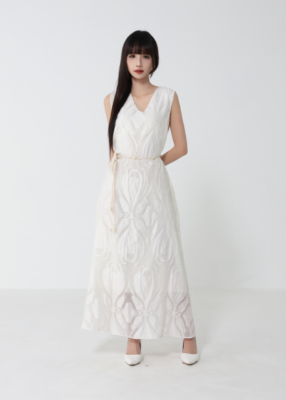 Elegant Wear Sleeveless Dress 52807