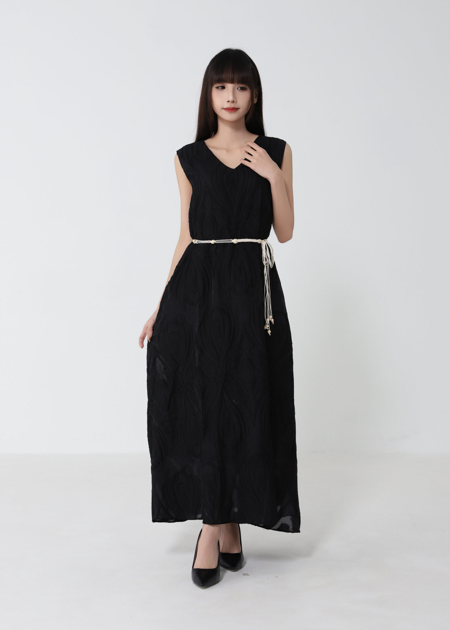 Elegant Wear Sleeveless Dress 52807