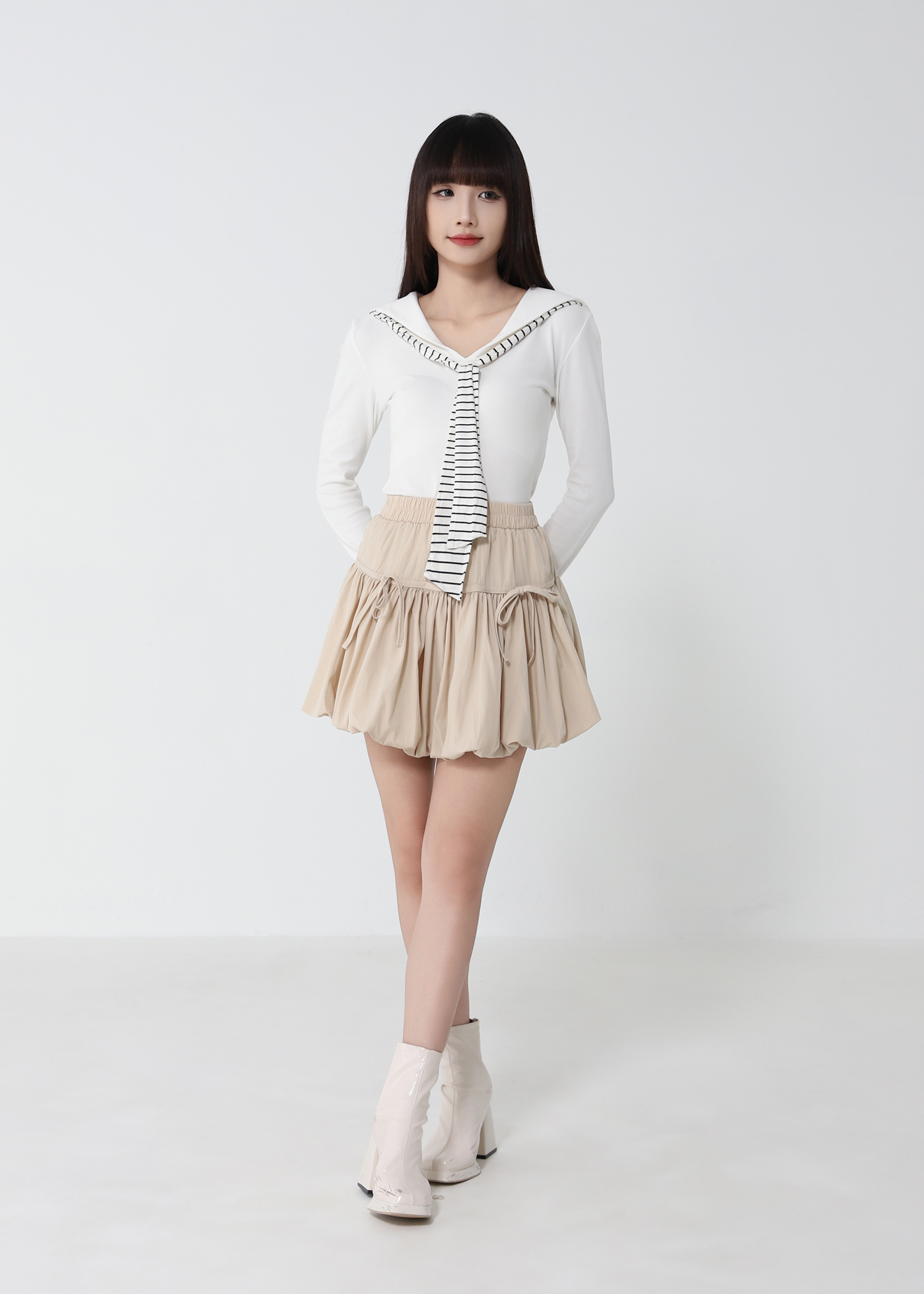 Bubble Ribbon Skirt Pant 52928