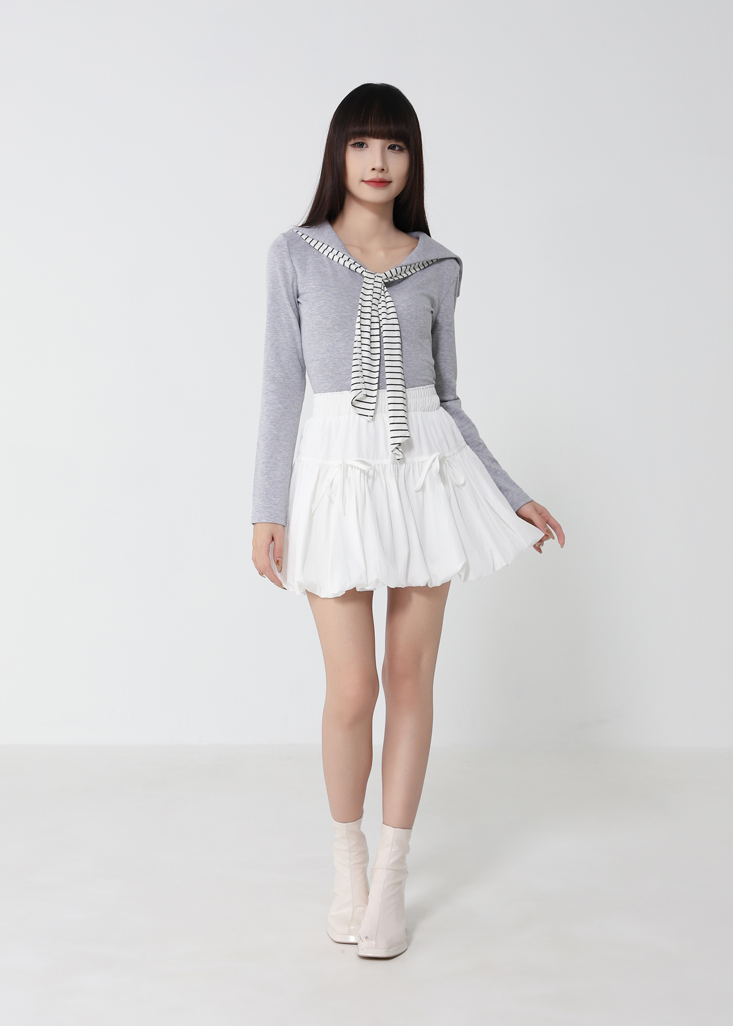 Bubble Ribbon Skirt Pant 52928