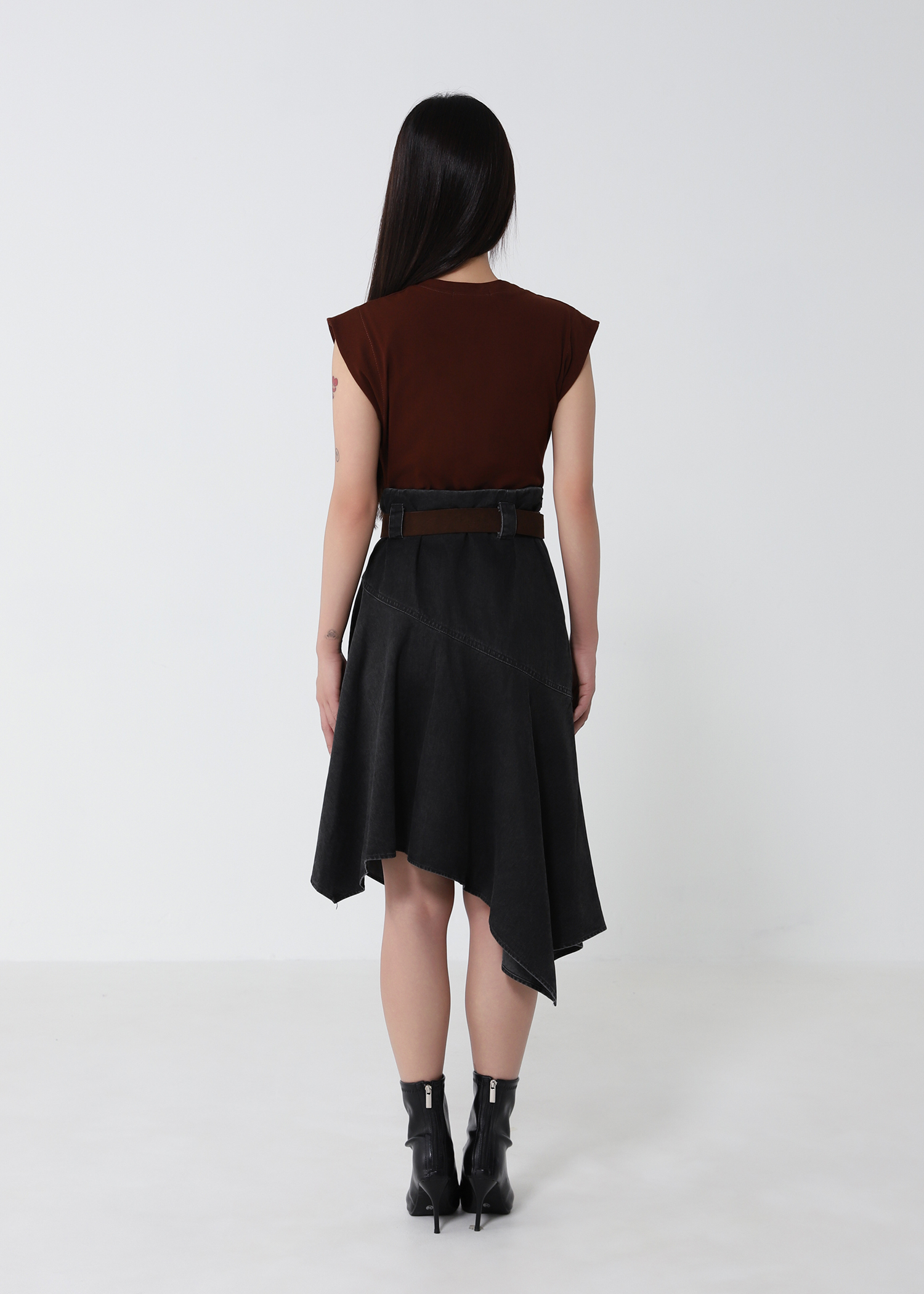 Irregular With Belt Skirt 52927