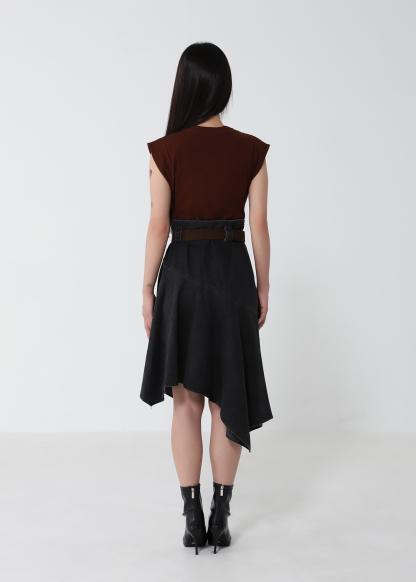 Irregular With Belt Skirt 52927