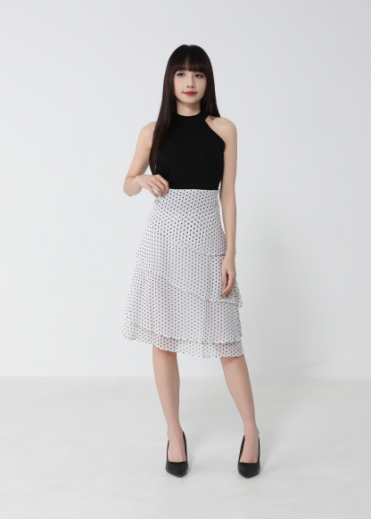 High Waist Dot Skirt 52929