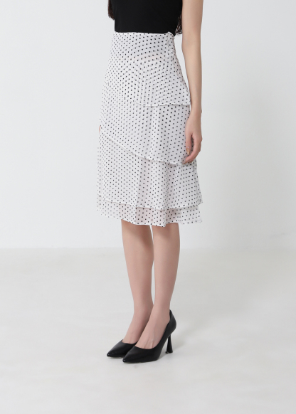 High Waist Dot Skirt 52929