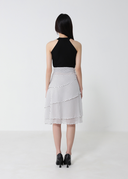 High Waist Dot Skirt 52929