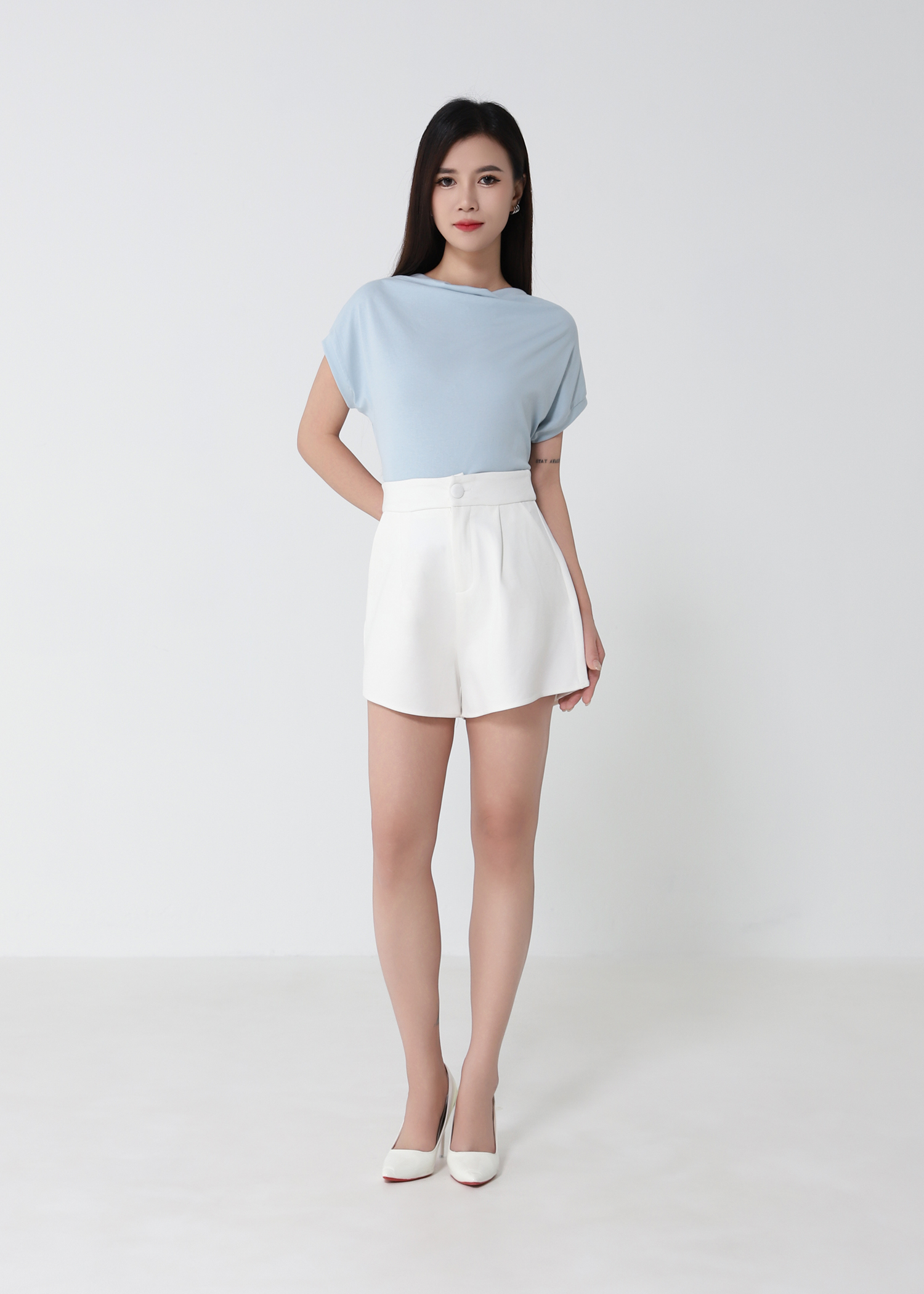 High Waist Short Pants 53278