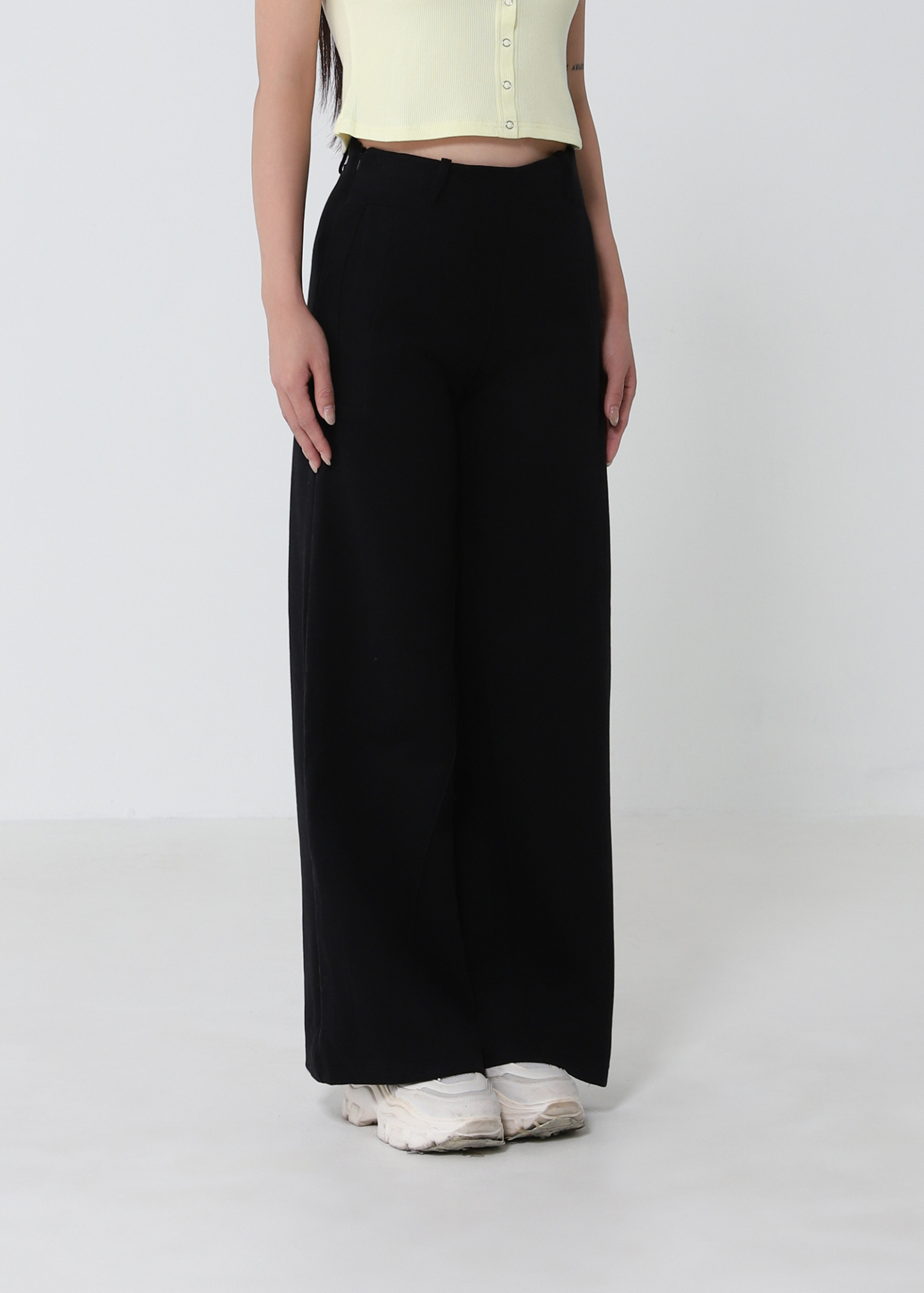 High-Waist Wide Leg Long Pants 53477