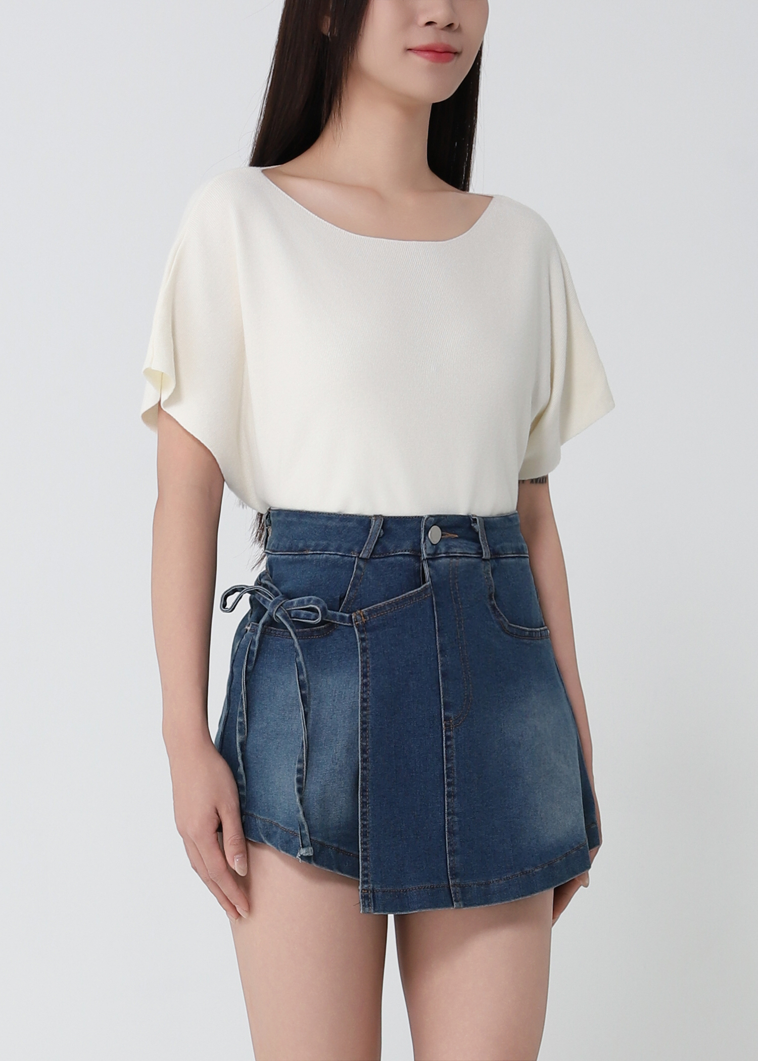 Cap Sleeve Knit Top 53478