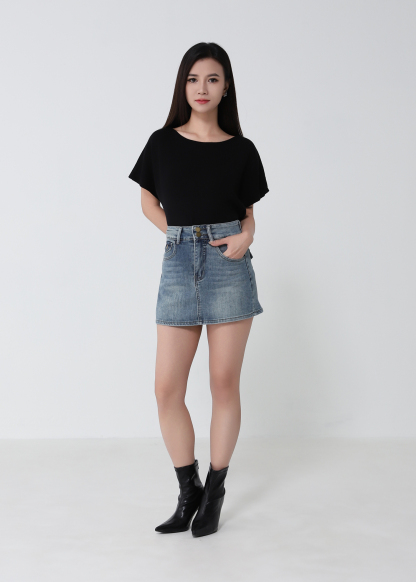 Cap Sleeve Knit Top 53478