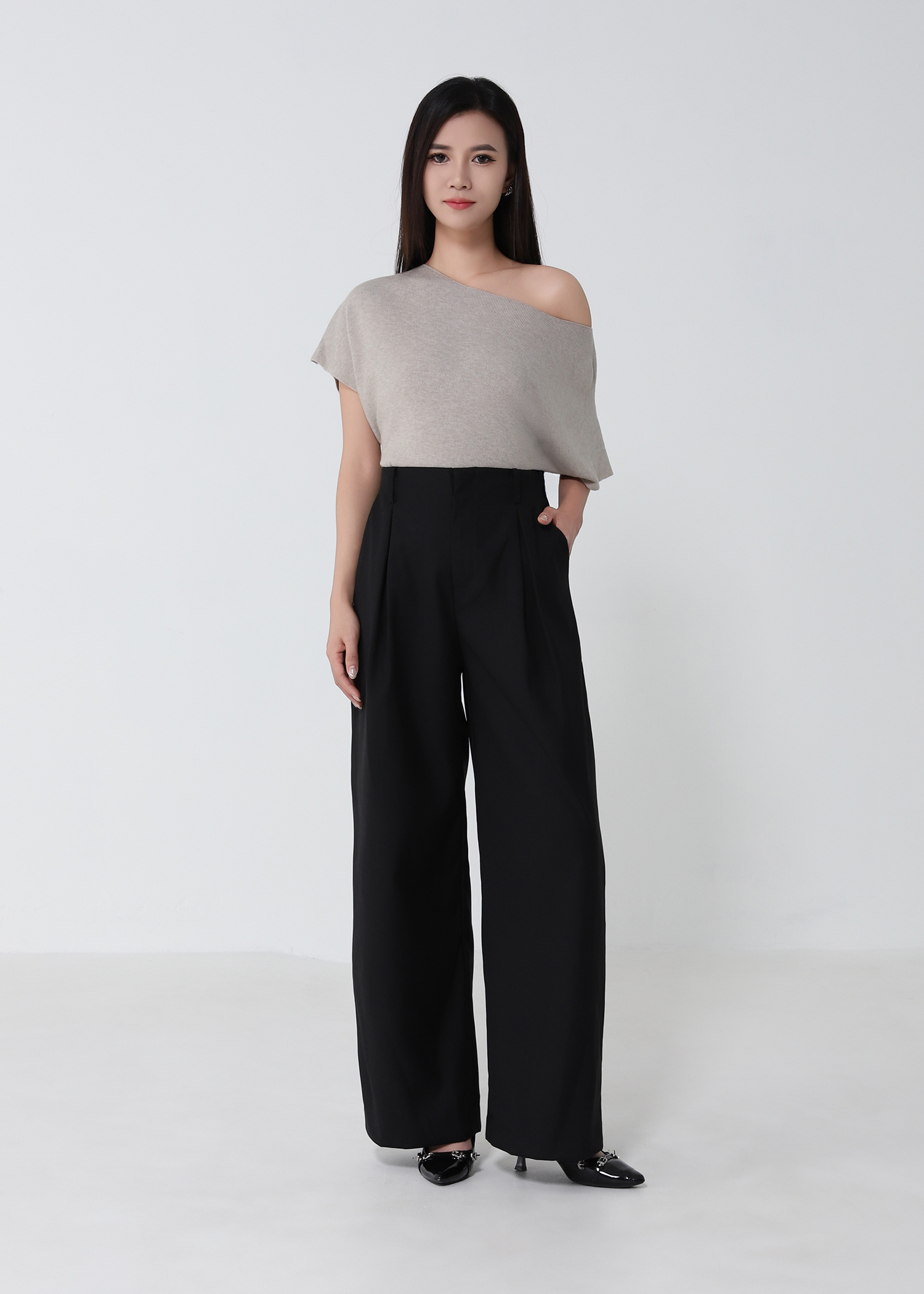 Cap Sleeve Knit Top 53478