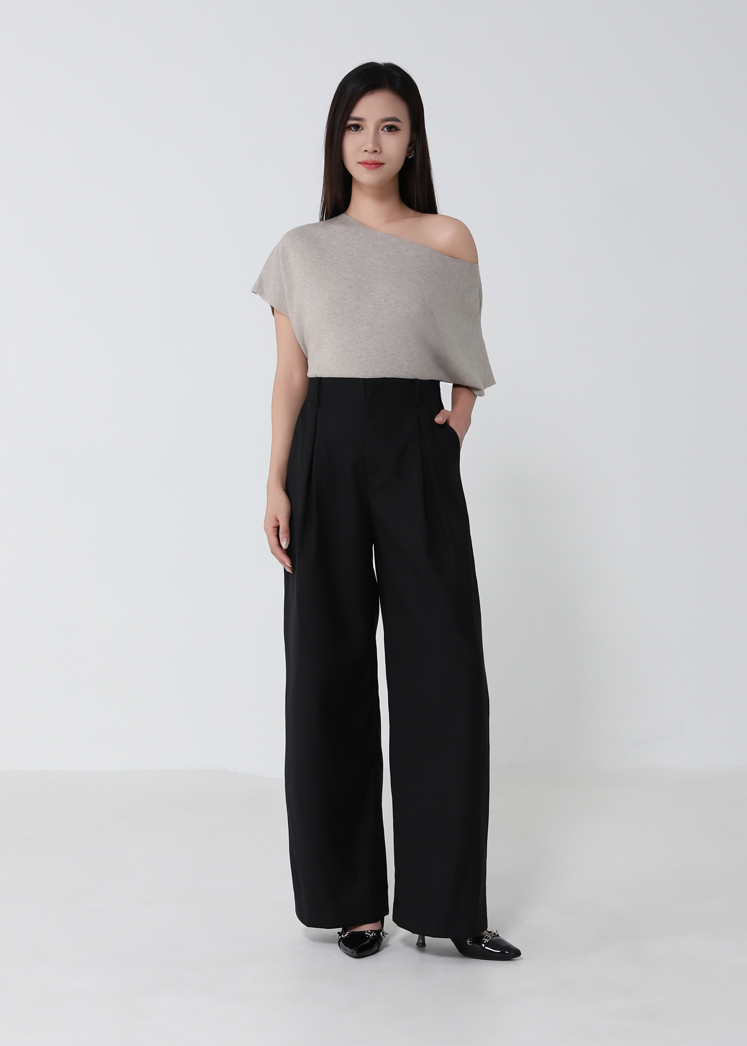 Cap Sleeve Knit Top 53478