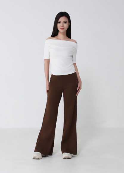High Waist Flare Long Pants 53479