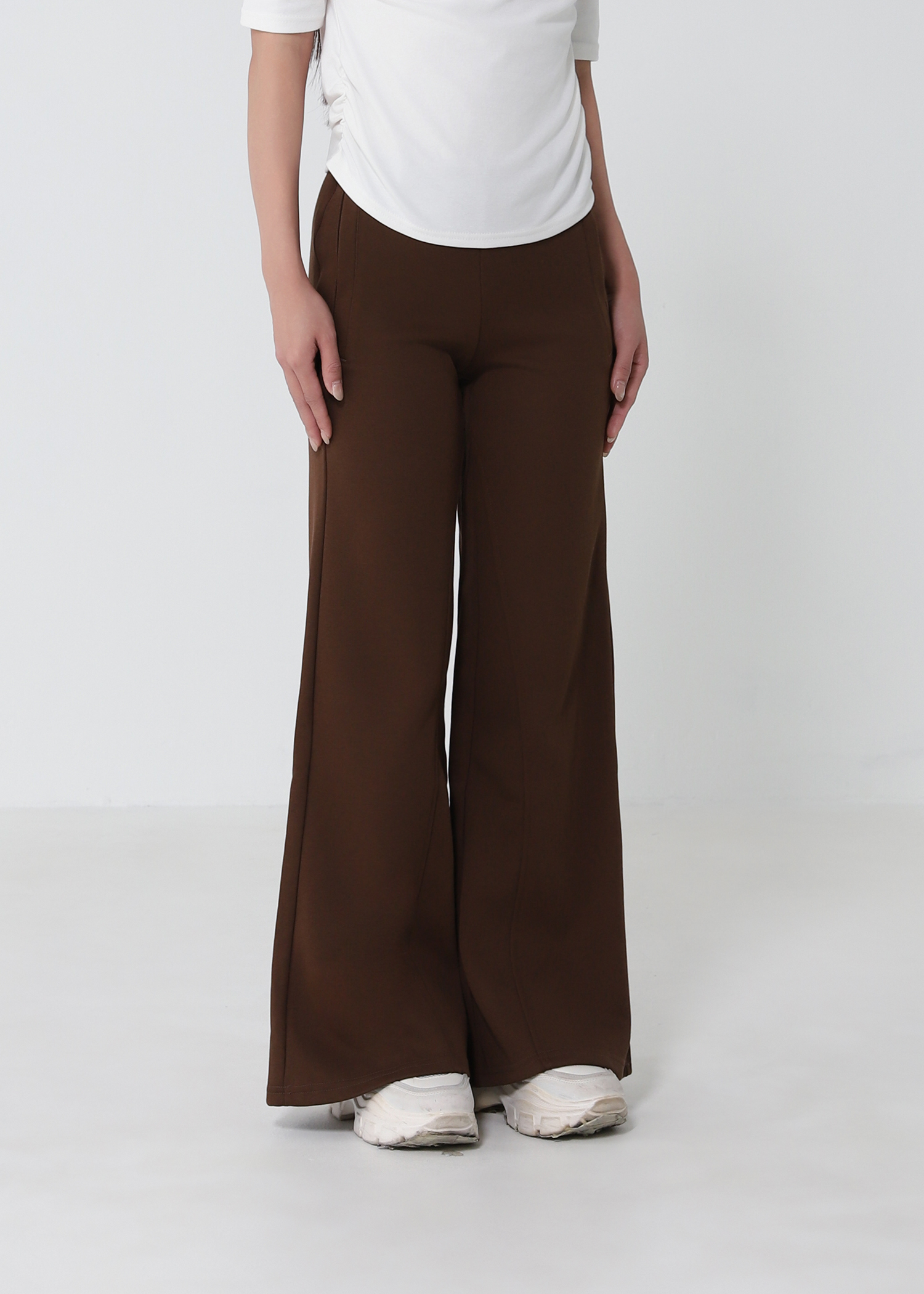 High Waist Flare Long Pants 53479