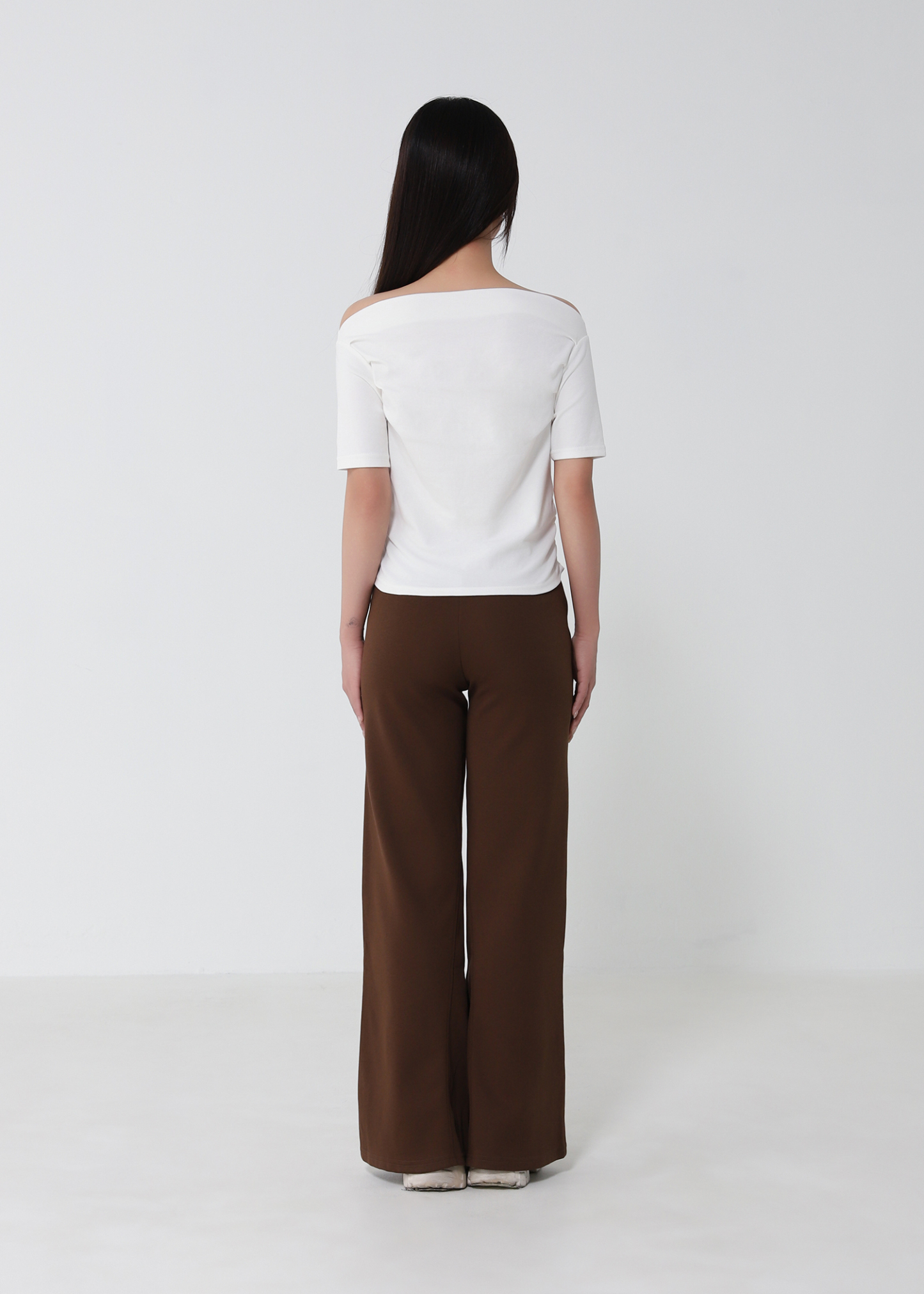High Waist Flare Long Pants 53479