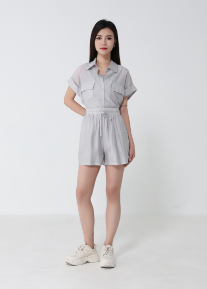 Casual Three Piece Shorts Set 53512