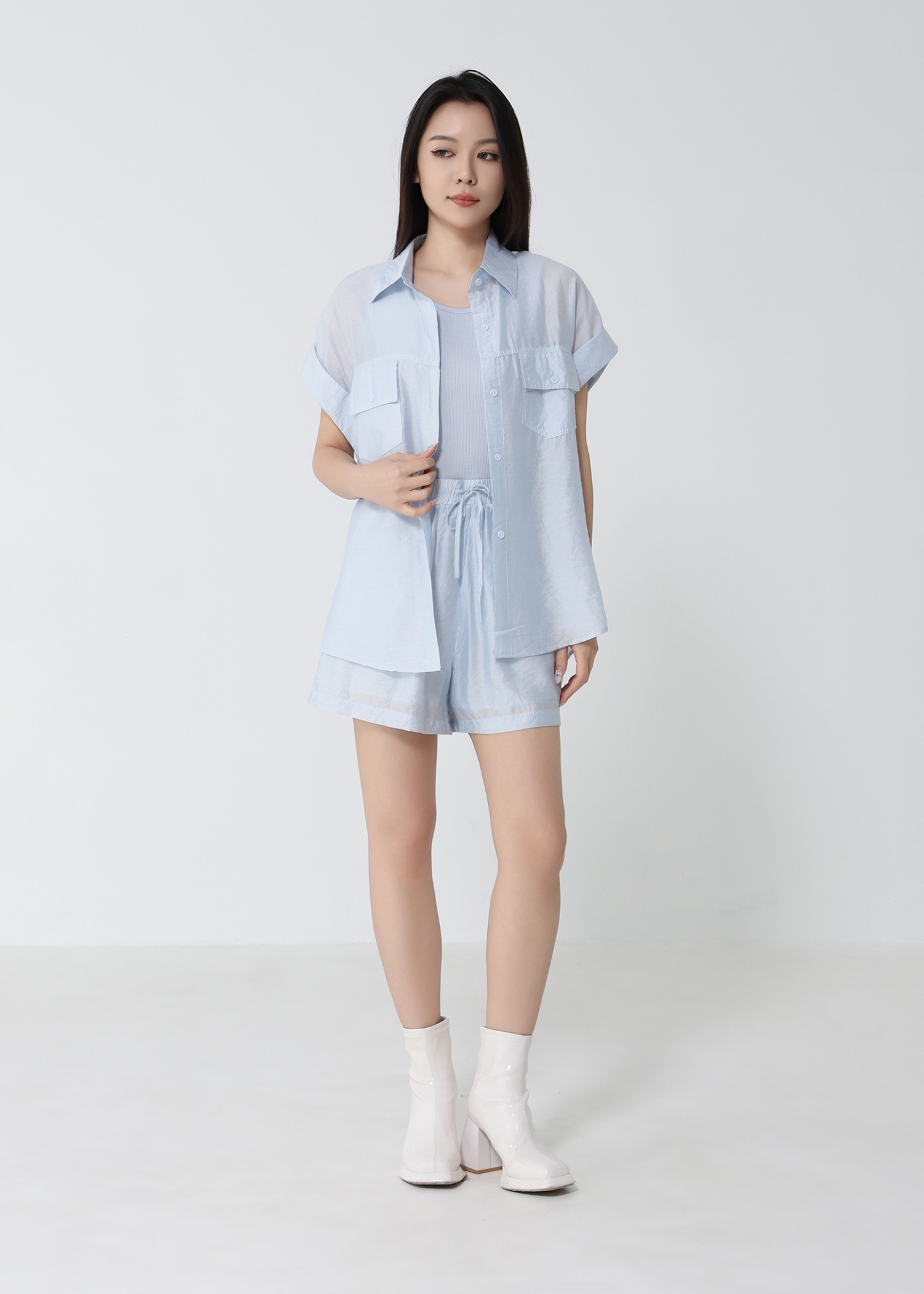 Casual Three Piece Shorts Set 53512