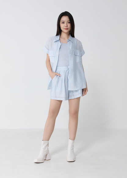 Casual Three Piece Shorts Set 53512