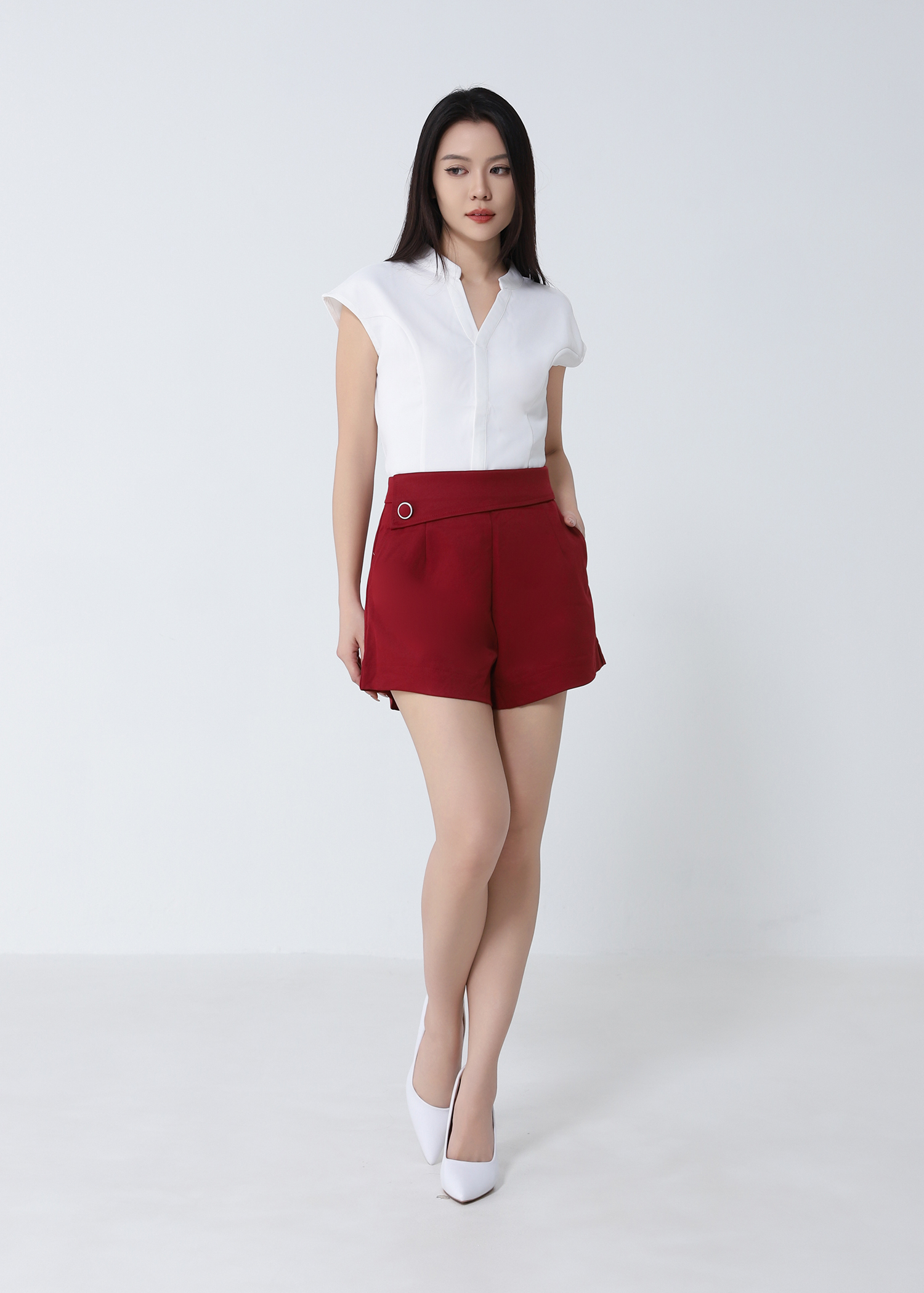 Formal Wear V Neck Top 53765