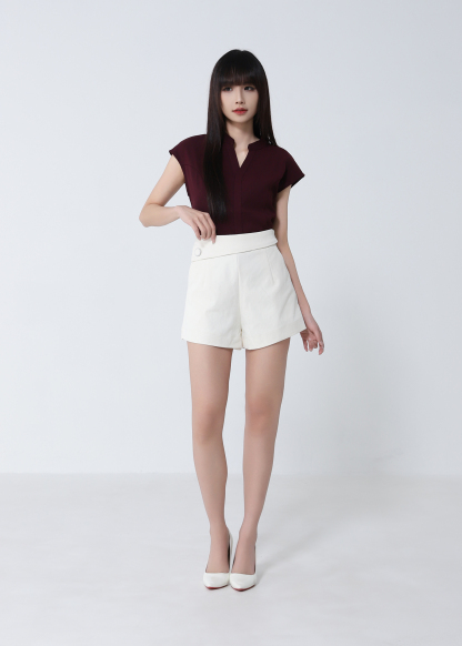 Formal Wear V Neck Top 53765