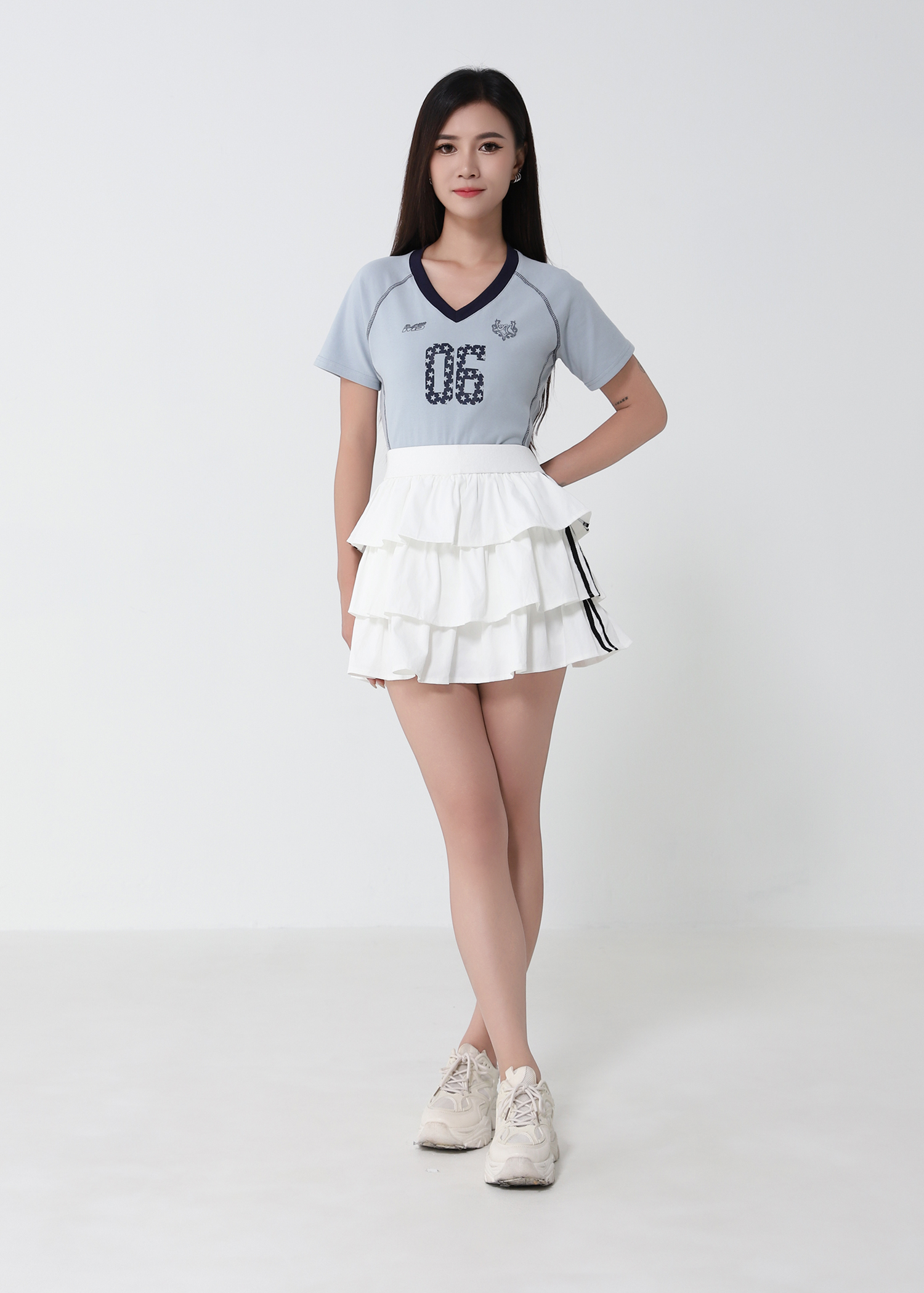 Layered Ruffles Skirt Pants 53815