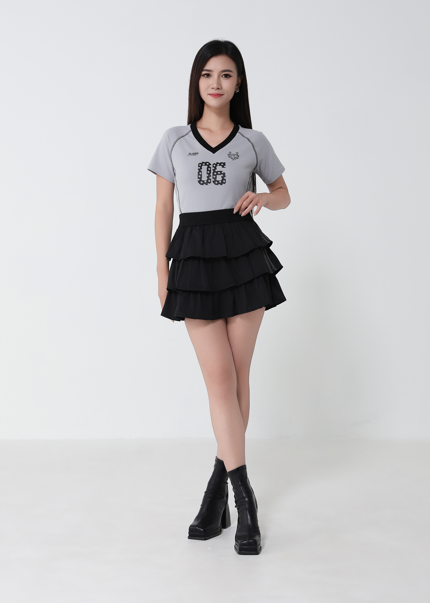 Layered Ruffles Skirt Pants 53815