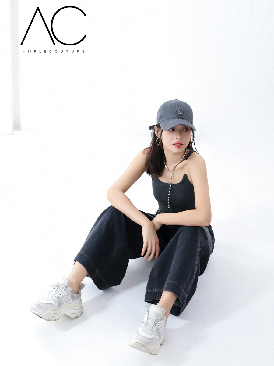 Denim Wide Leg Long Pants DJ056