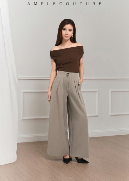 Pleated Wide-Leg Pants AC188