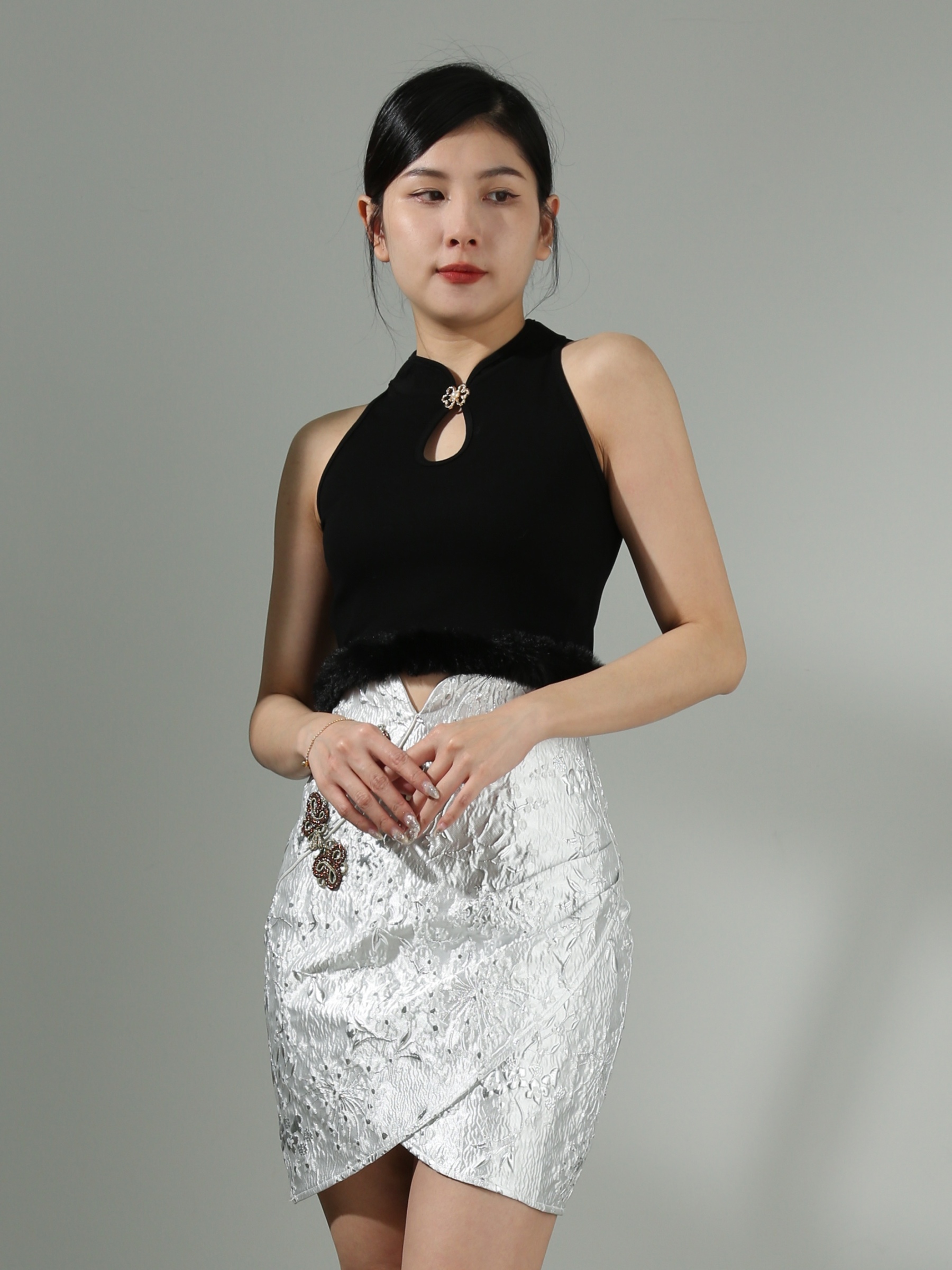 High Waist Wrap Skirt Pants AC530