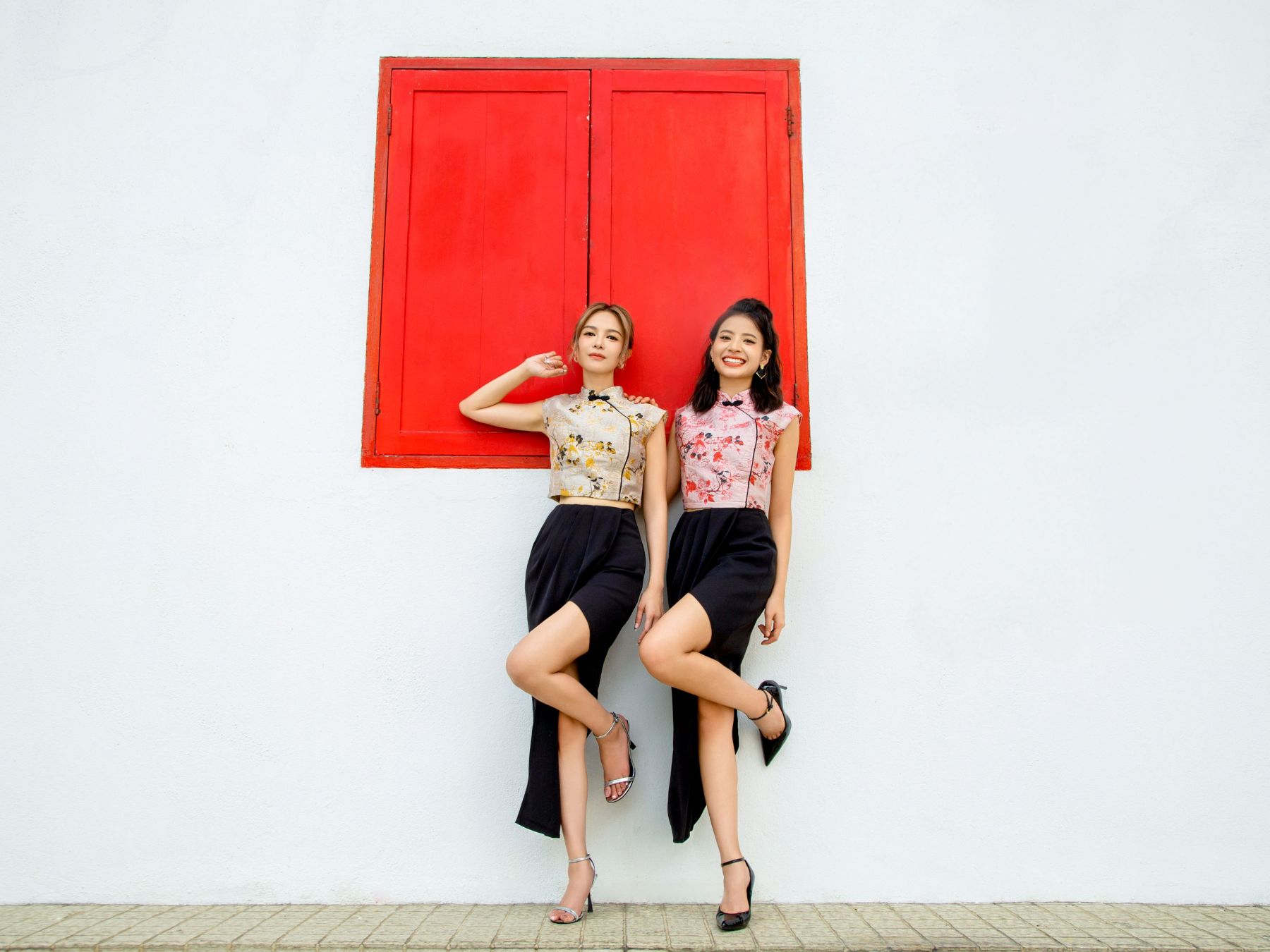 Sleeveless Back Zip Top With Skirt Set AC629