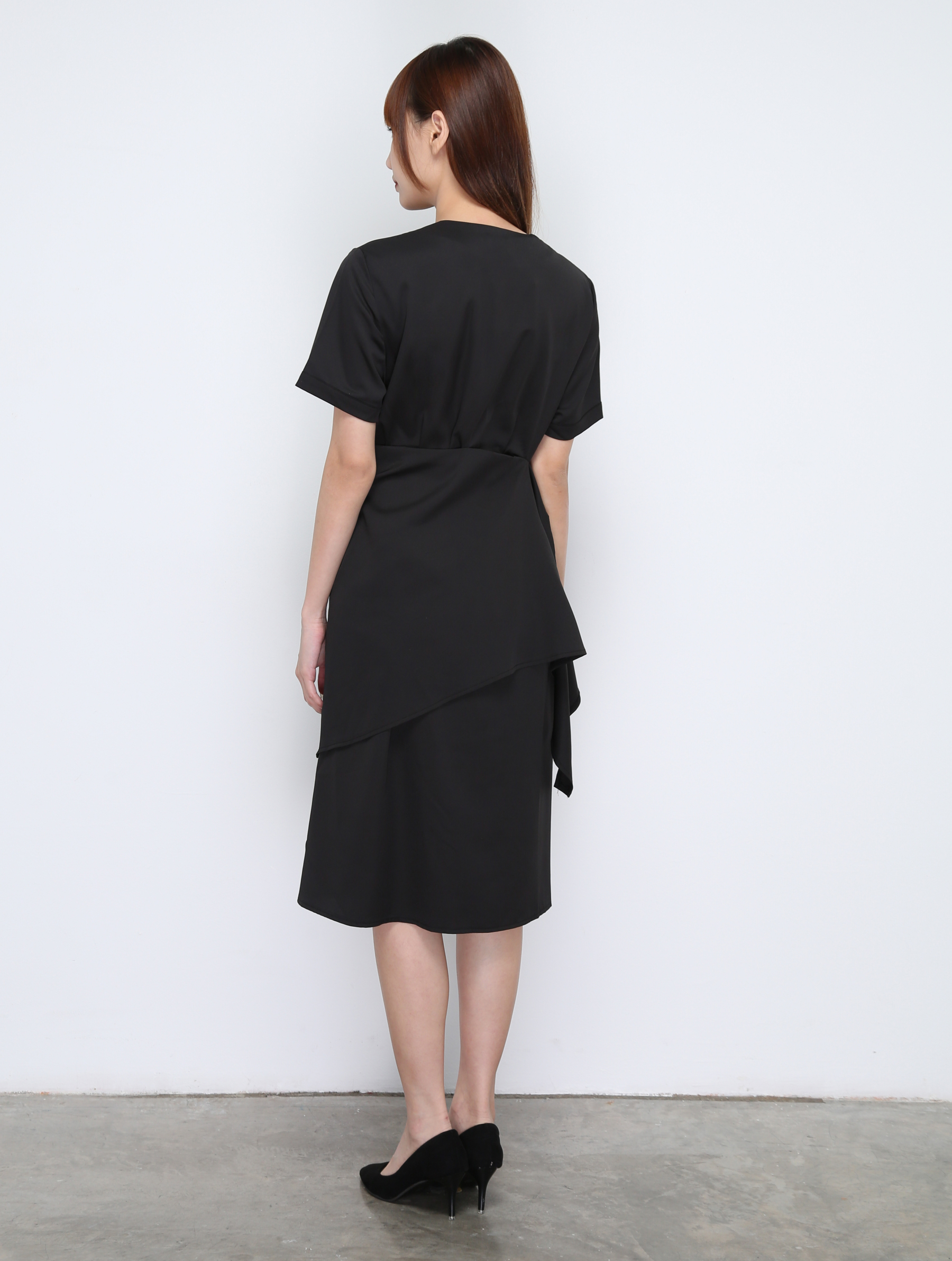 V Neck Layer Dress 9644