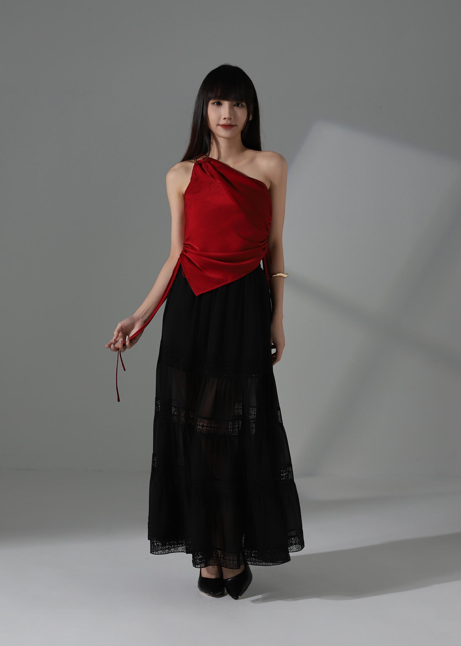 Sloping With Side Drawstring Top AC155