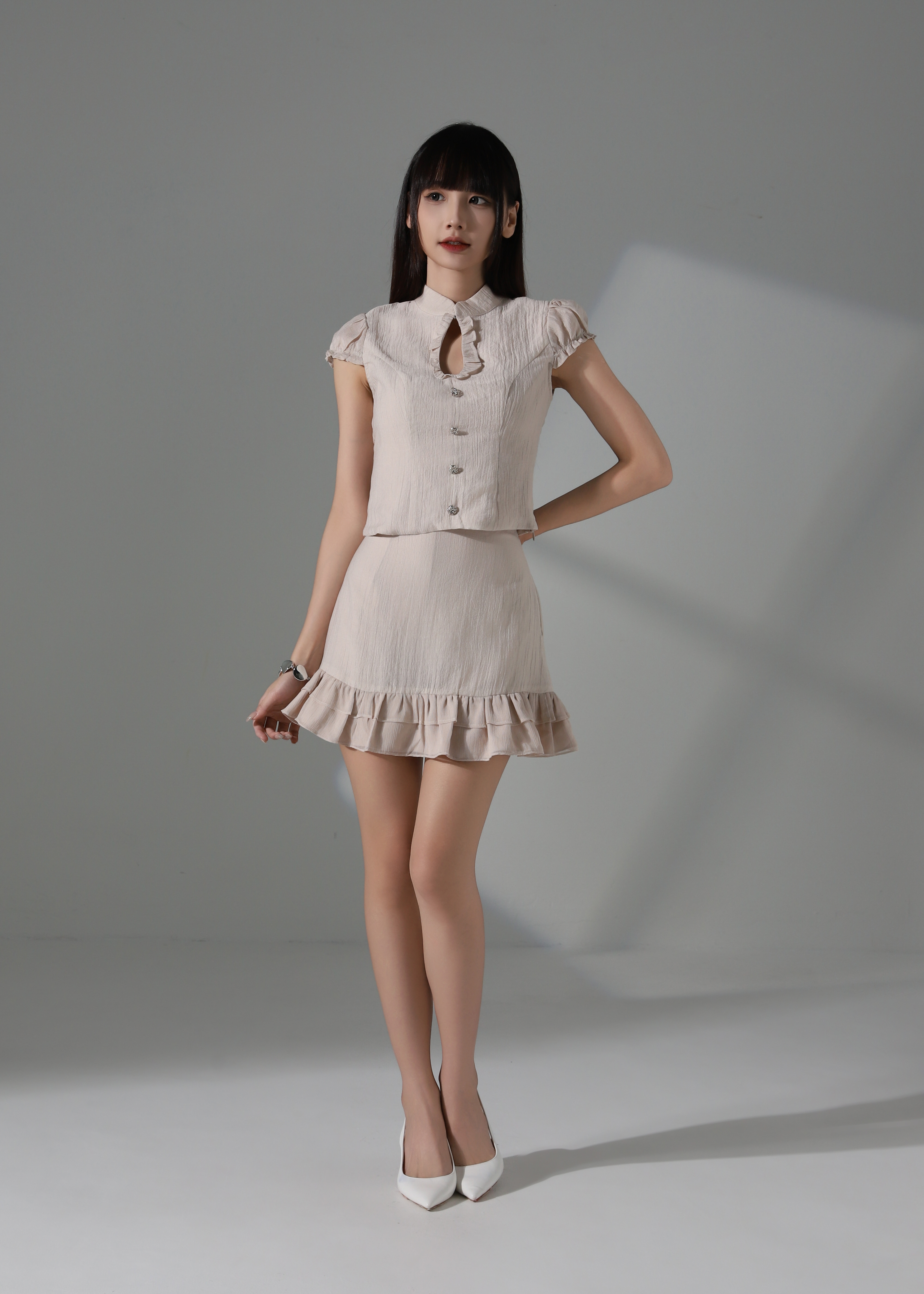 Ruffles Skirt Pants AC233