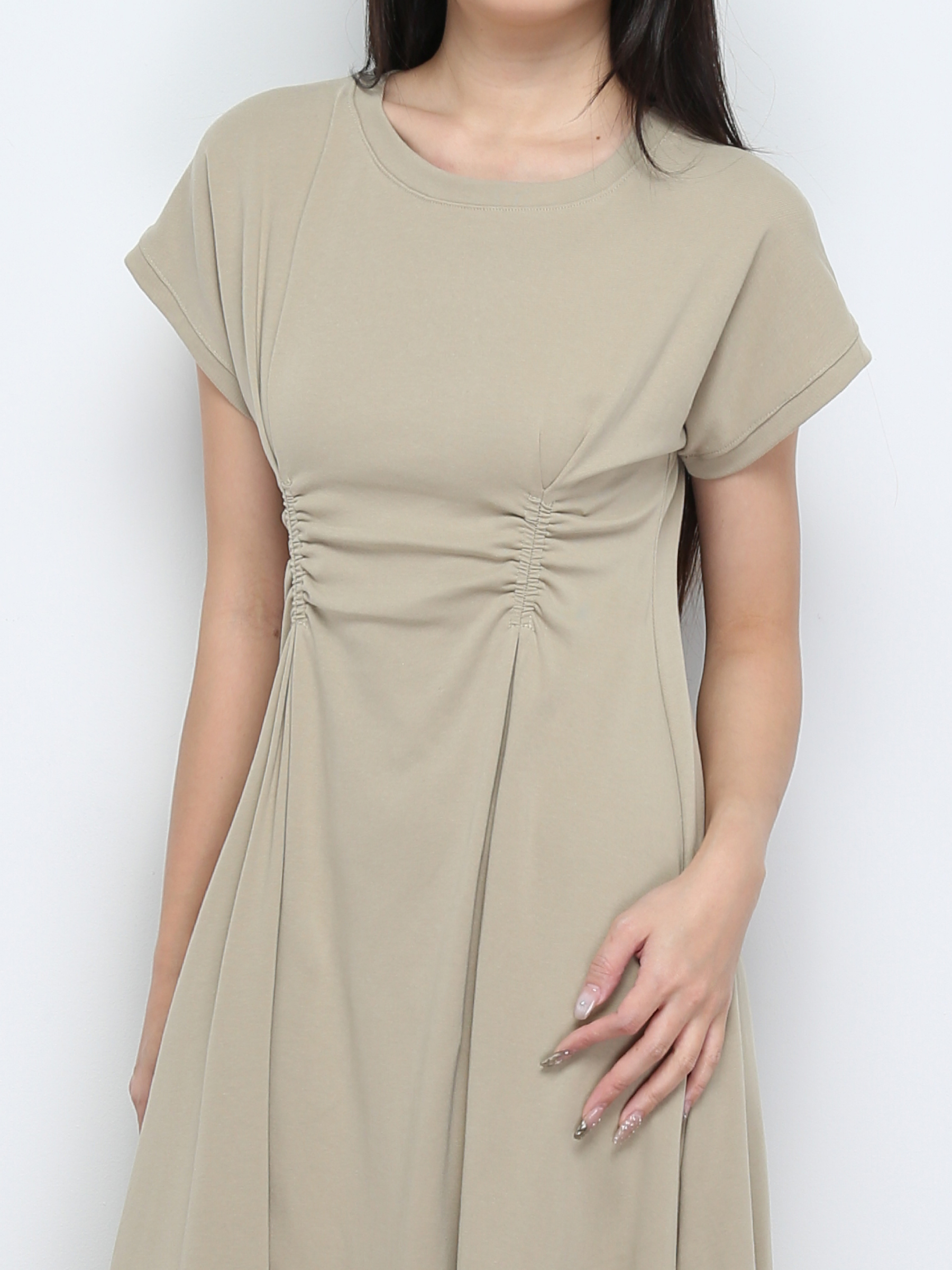 Side Pleated Dress 28938