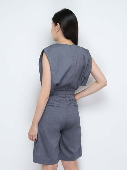 Cap Sleeve With Side Hole Jumpsuit 28928