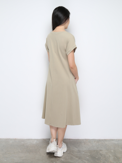 Side Pleated Dress 28938