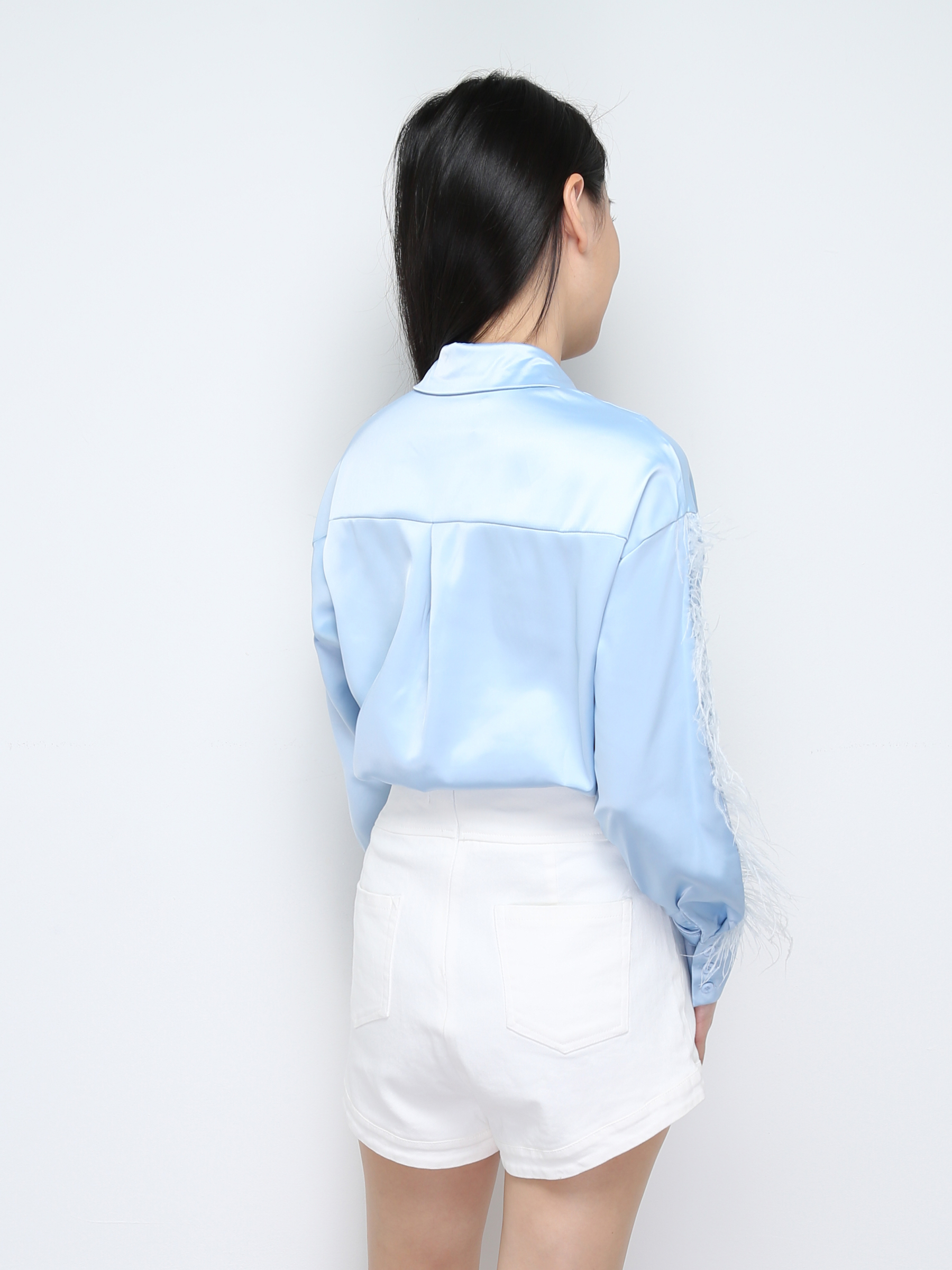 Long Sleeve Front Button Top 28188