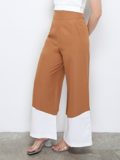 Back Zip Pleated Long Pant 28390