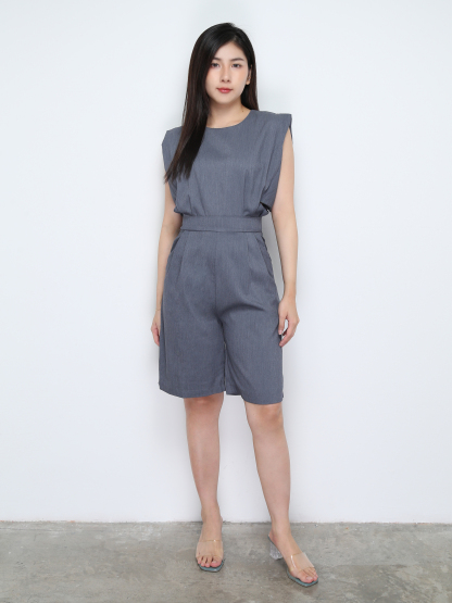 Cap Sleeve With Side Hole Jumpsuit 28928