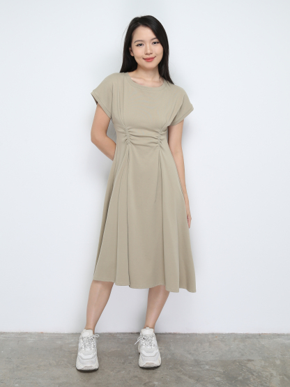 Side Pleated Dress 28938