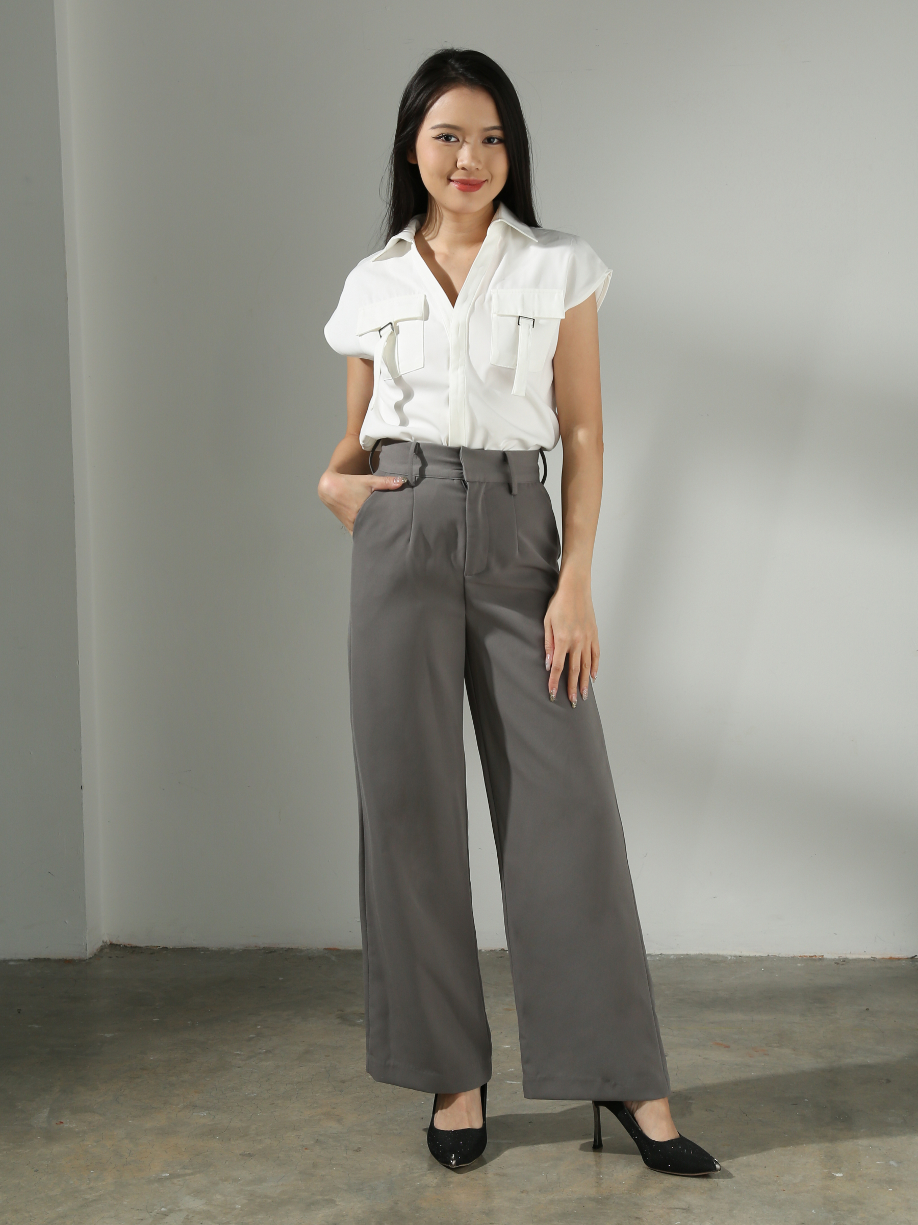[PREORDER] High Waist Long Pants AC502
