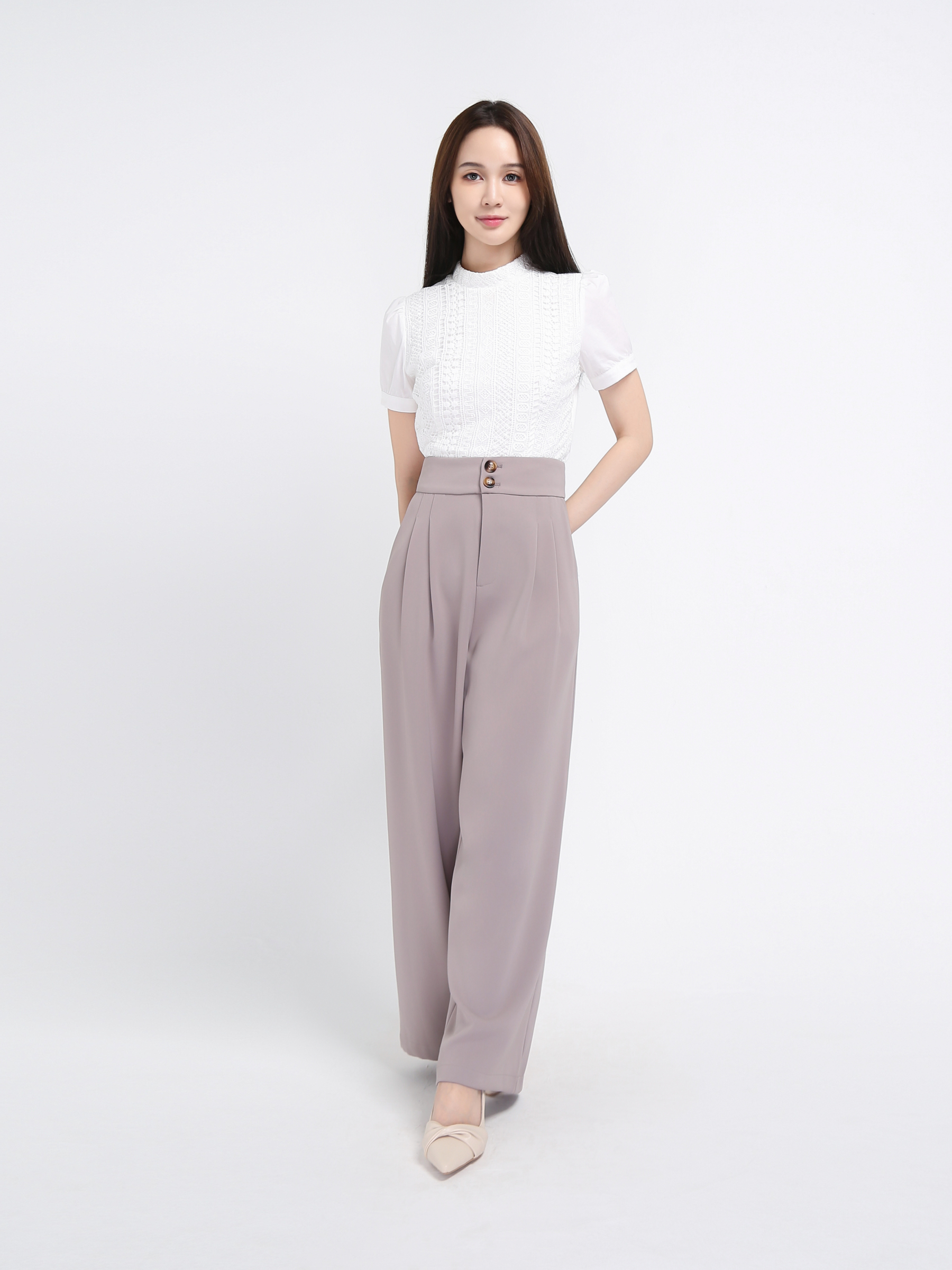 French Pleats Pants AC117