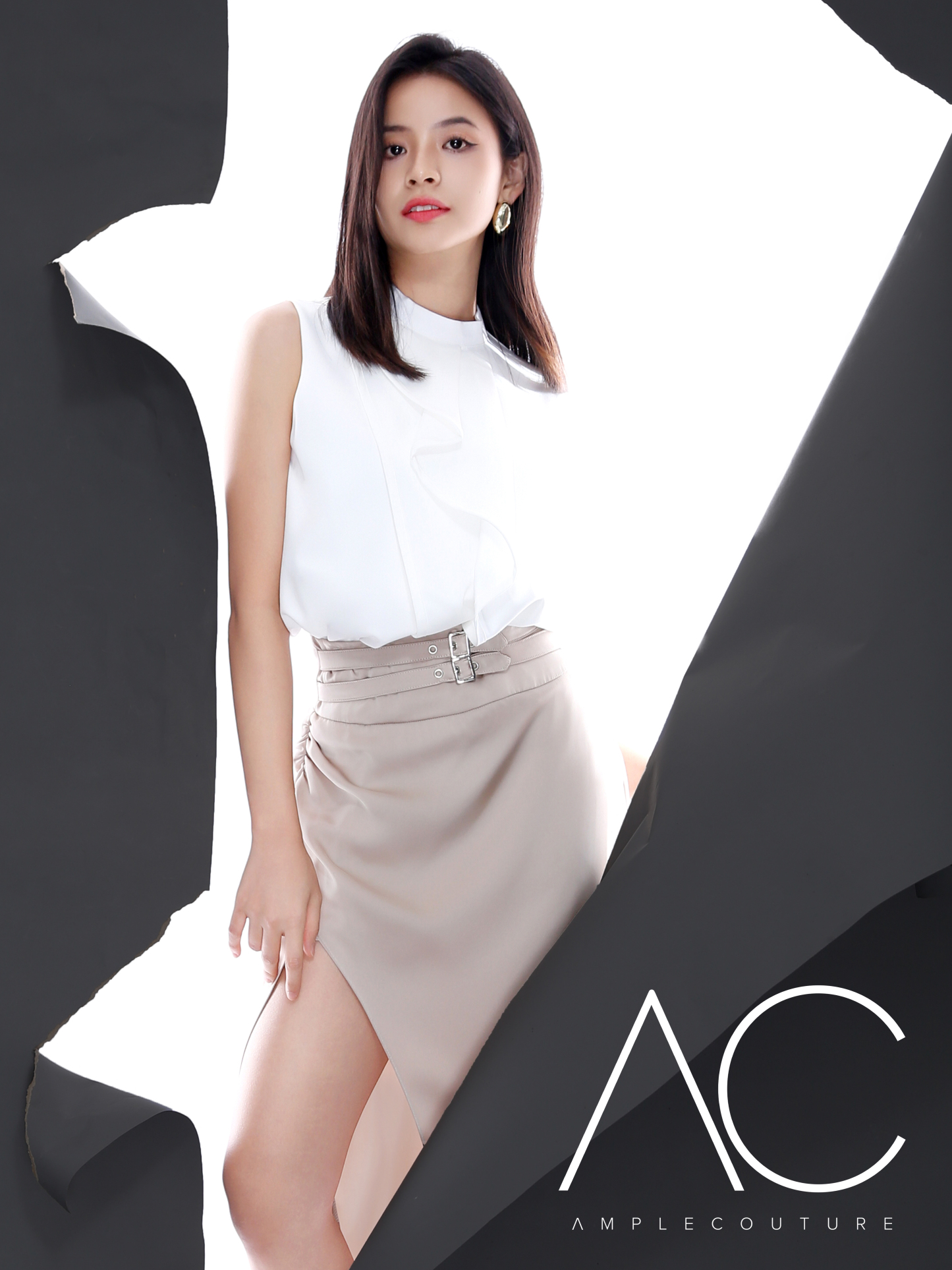 Sleeveless Wrap Top AC133