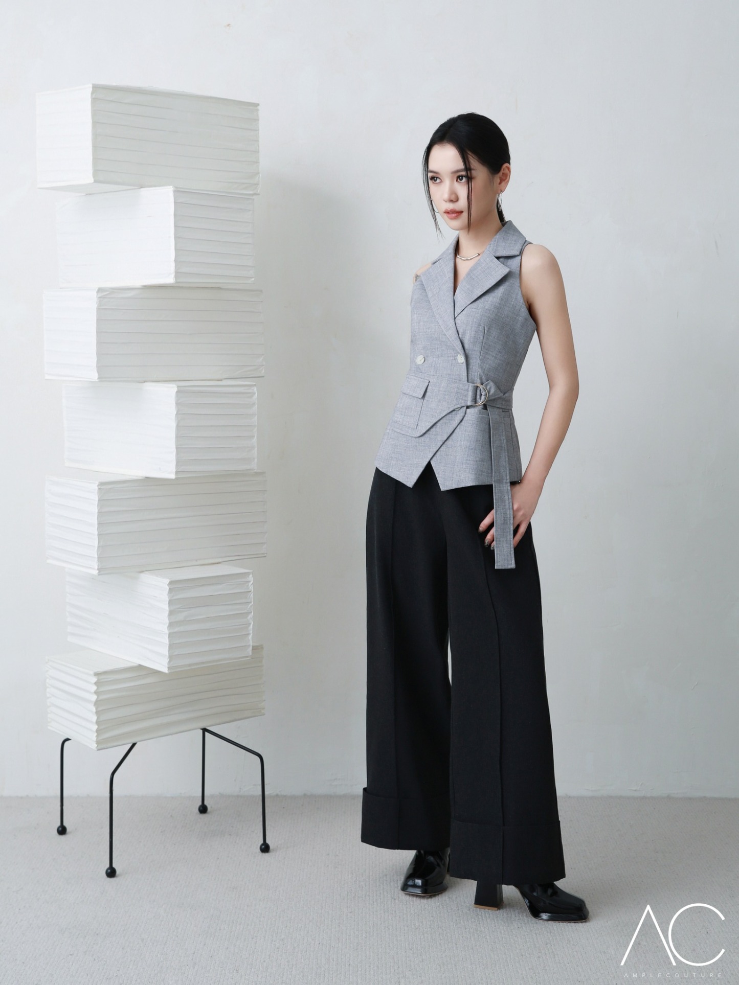 Wide Leg Long Pants AC570