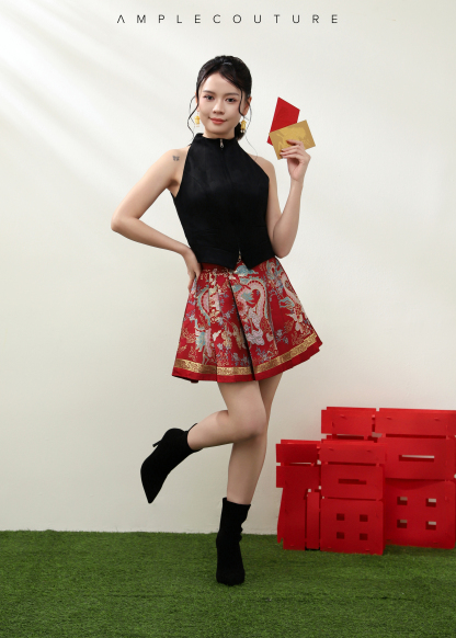 Halter Front Zip Top AC144