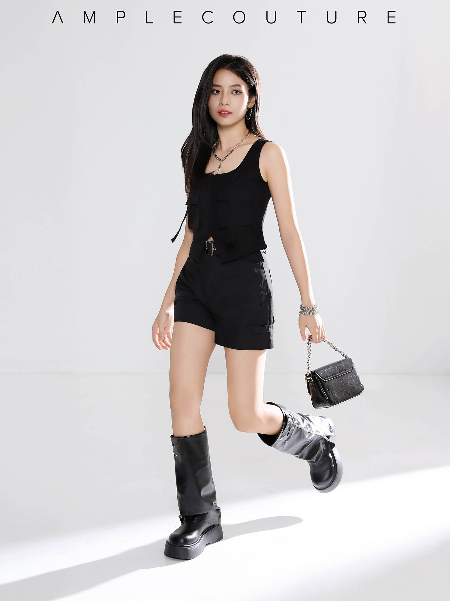 High Waist Short Pants AC571