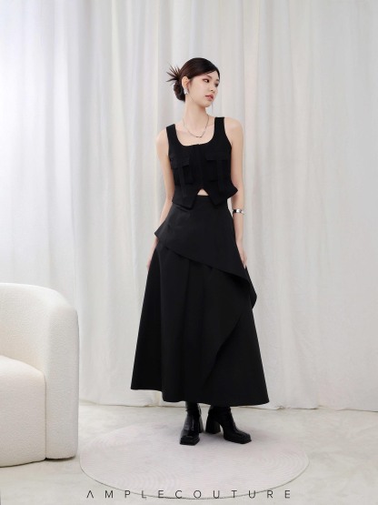 Sleeveless Front Button Top AC150