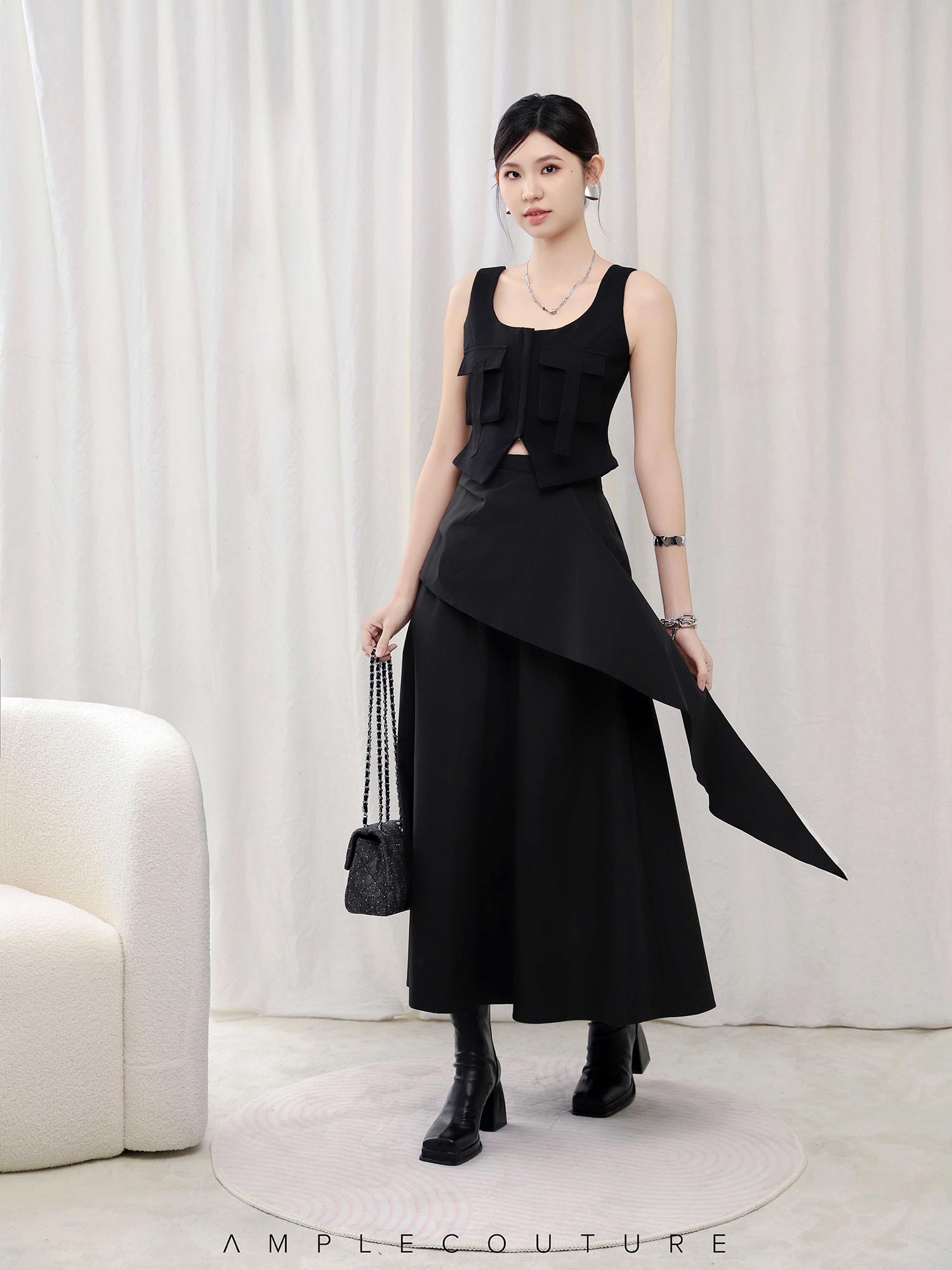 Sleeveless Front Button Top AC150